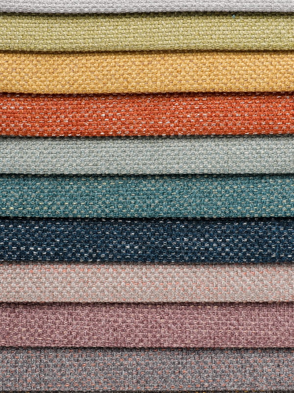 Polyester at linen na tela para sa mga sofas at upuan