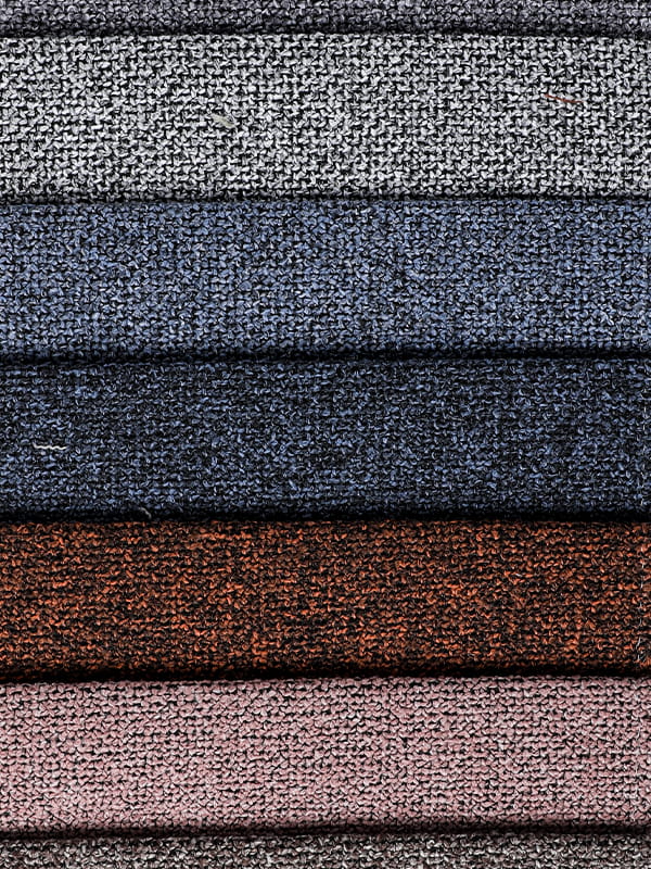 Ang Mandalay Sofa ay pinagtagpi ng dalawang kulay na polyester linen na tela