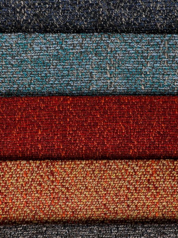 Emmaus sofa polyester at linen na tela