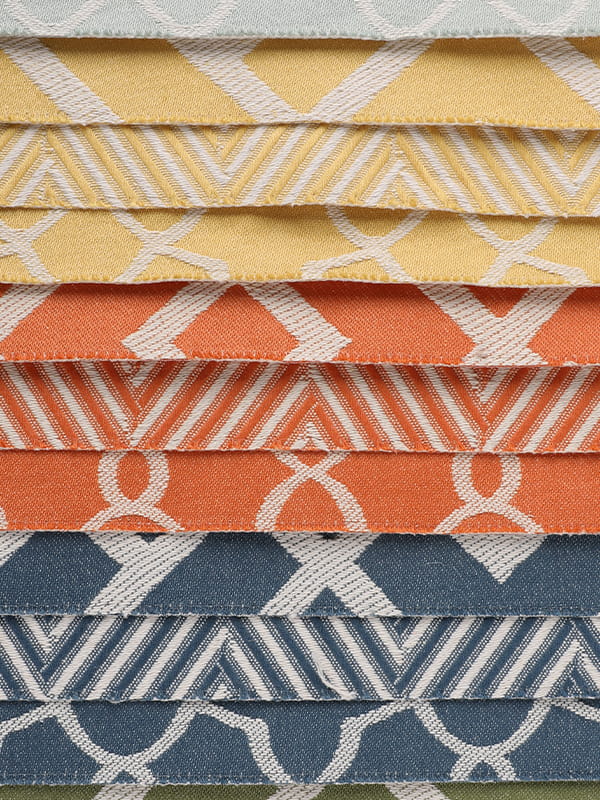 Kulay na pinagtagpi ng tela ng jacquard